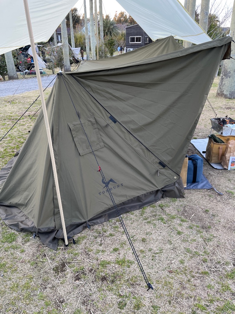 TOMOUNT パップテント TC軍幕 ソロテント 2人用 ポリコットン