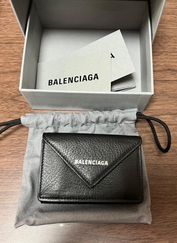 バレンシアガ 財布 三つ折り BALENCIAGA 選べる14色 レター コンパクト 