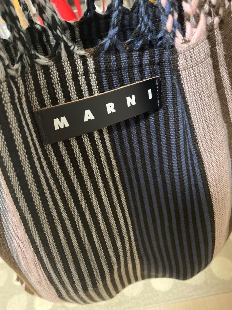 MARNI マルニフラワーカフェ ハンモックバッグ ストライプ