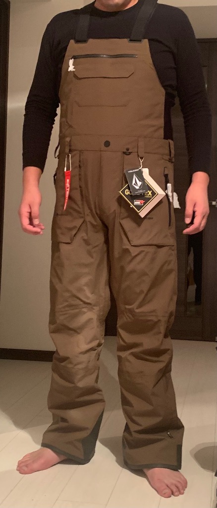 VOLCOM 24-25 VOLCOM/ボルコム RAIN GORE-TEX BIB overall 着用