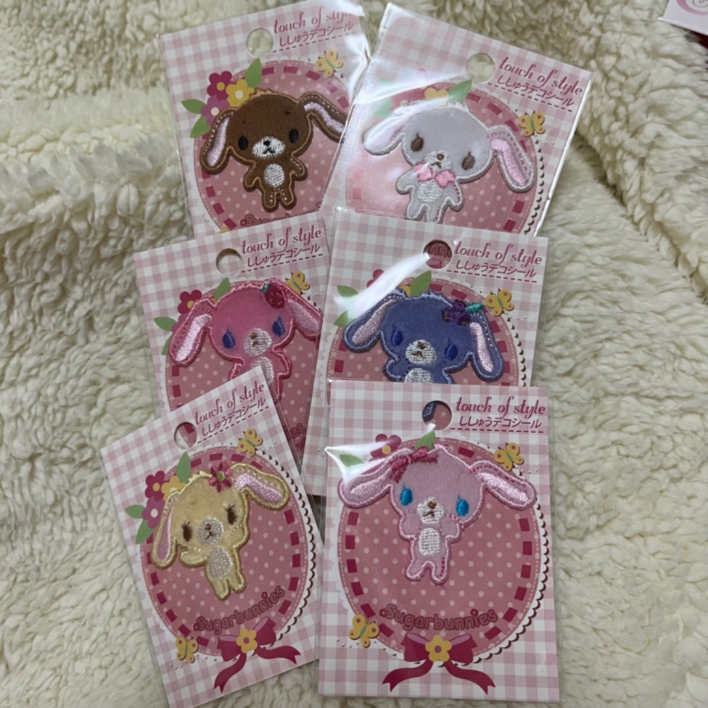 sanrio 刺繍 デコシール シュガーバニーズ サンリオ キャラ