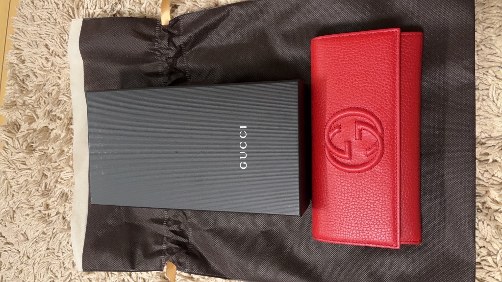 ❤️美品❤️Gucci 長財布 ソーホー 赤 GUCCI - 新品 グッチ GUCCI 長財布 【アウトレット】 ソーホー