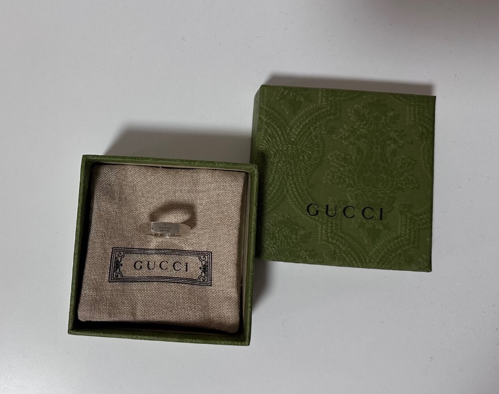 関税送料込】GUCCI グッチ トレードマーク オーバルリング 18号 GUCCI』 グッチトレードマーク リング 11号 指輪ヴィンテージ