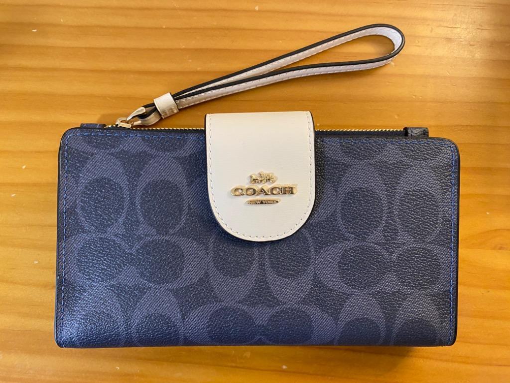 COACH（コーチ） 並行輸入 2つ折り財布 シグネチャー カラーブロック