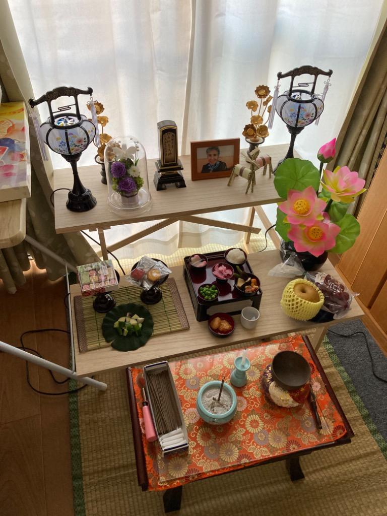5月中旬入荷予定)お盆用品【盆棚(精霊棚):白木製二段 篝 5月中旬入荷予定)お盆用品【盆棚(精霊棚):白木製二段 篝