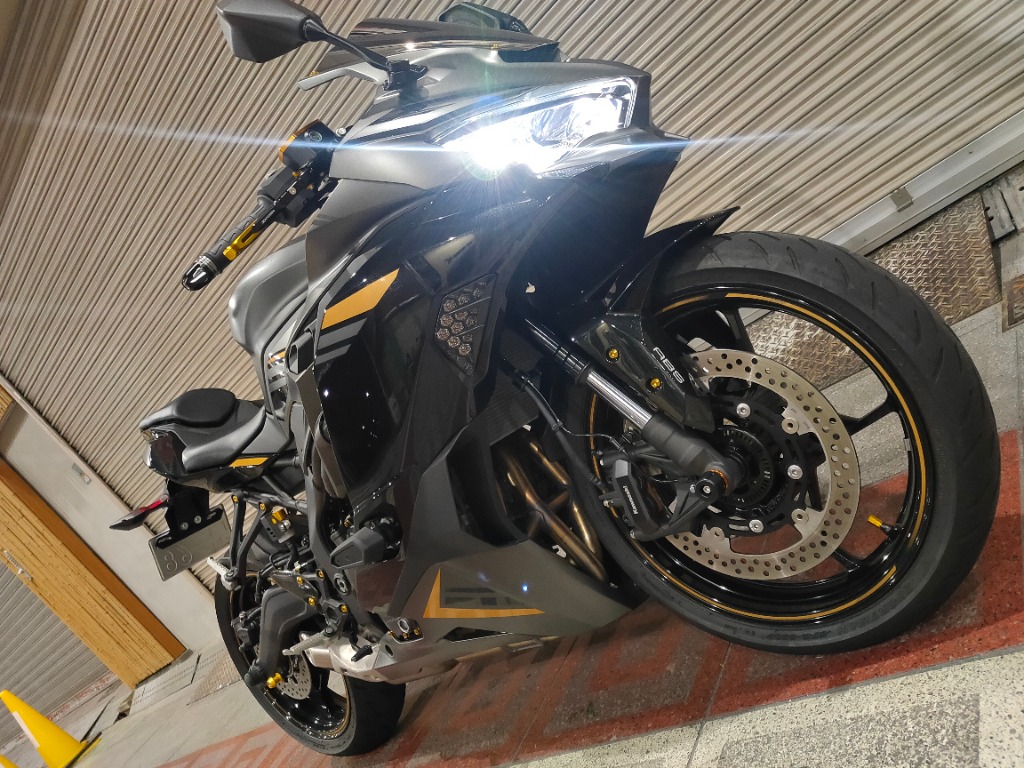 スナイパー NINJA ZX-25R ZX-4R フロント アクスルスライダー 金