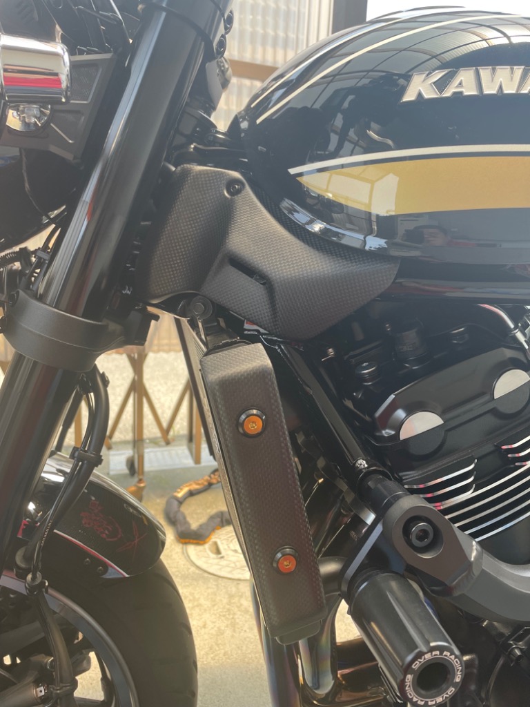 z900rs ARCHI ハニカムリンクプレート ゴールド -20mm SPEEDRA Z900RS ラジエターサイドカバー 左右セット ドライ
