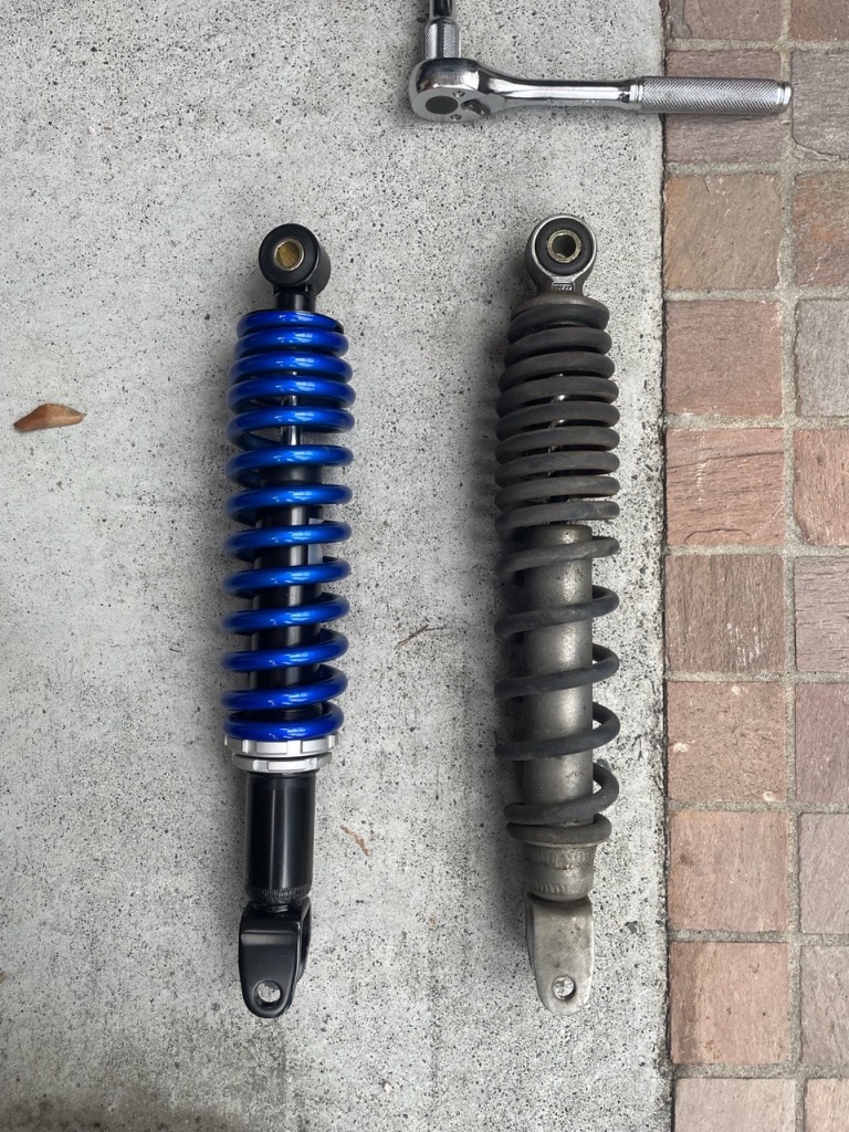 v125gサス　WARNING サス　cws KITACO アドレスV125/-G アドレスV125S リアサスペンション関連