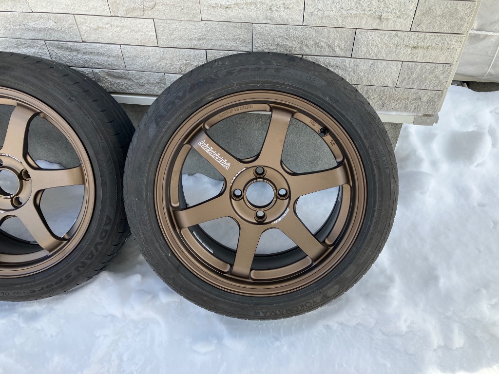 16×7.0J +35 4/100 VOLK RACING TE37 ソニック (BR) レイズ 16
