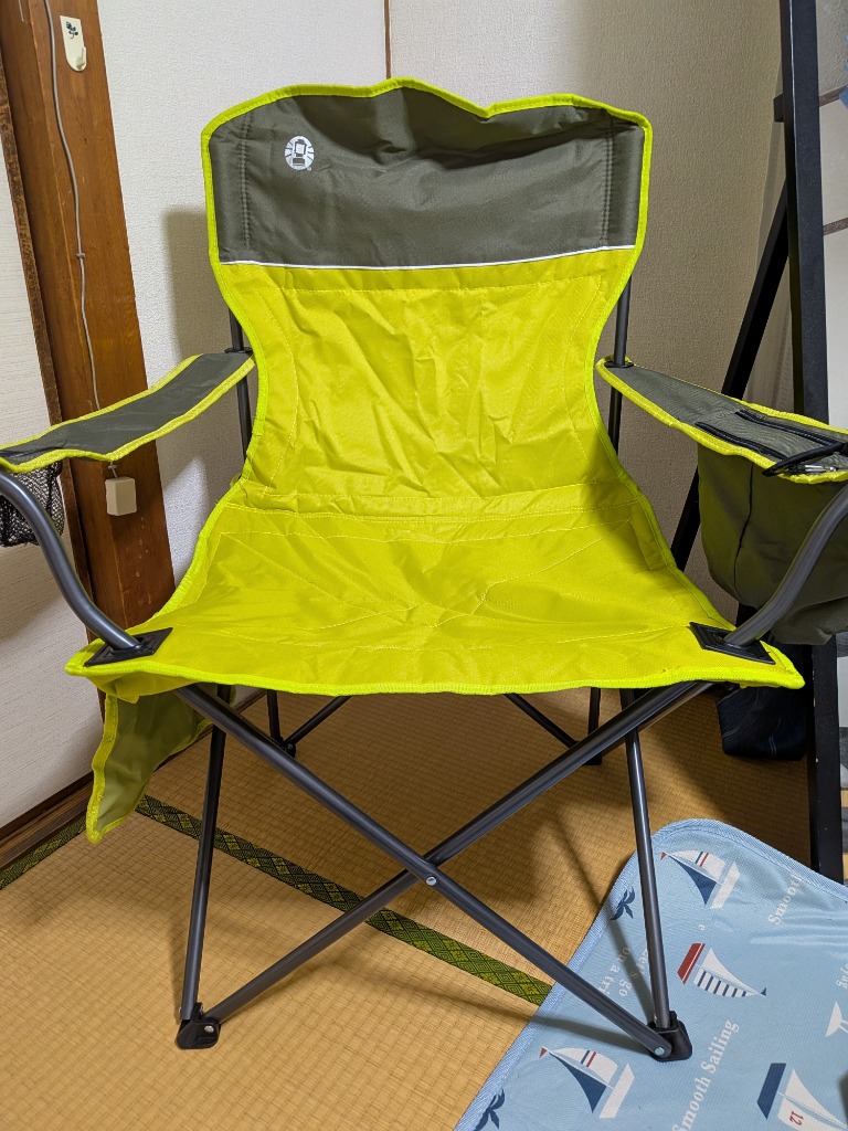 【2個セット】 COLEMAN クーラークアッドチェア2000031821 コールマン クーラークアッドチェア 2000031821（イエローグリーン