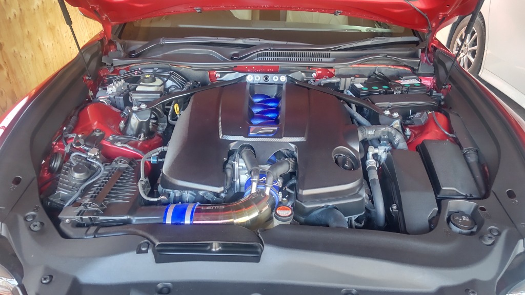 レクサス RC-F IS500 GS-F エンジンカバー フォージドカーボン ドライ