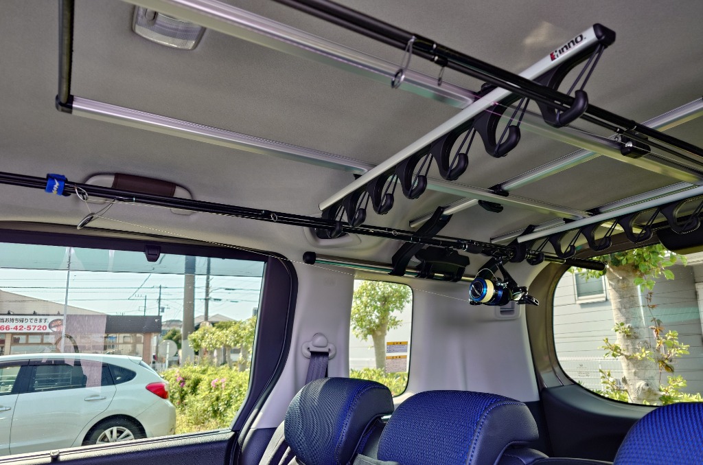 INNO ロッドホルダー 車 釣竿 収納 カーメイト IF14 Jフック7