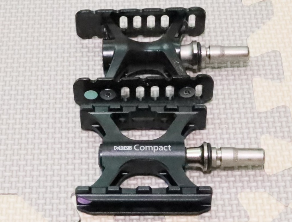三ヶ島製作所 Compact Ezy ブラック ペダル MKS ミカシマペタル 三ヶ島