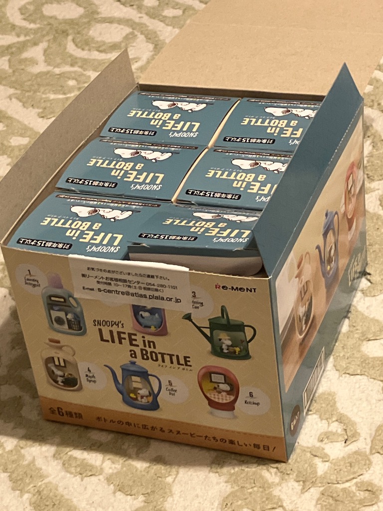 リーメント PEANUTS SNOOPYs LIFE in a BOTTLE BOX商品 全6種 6