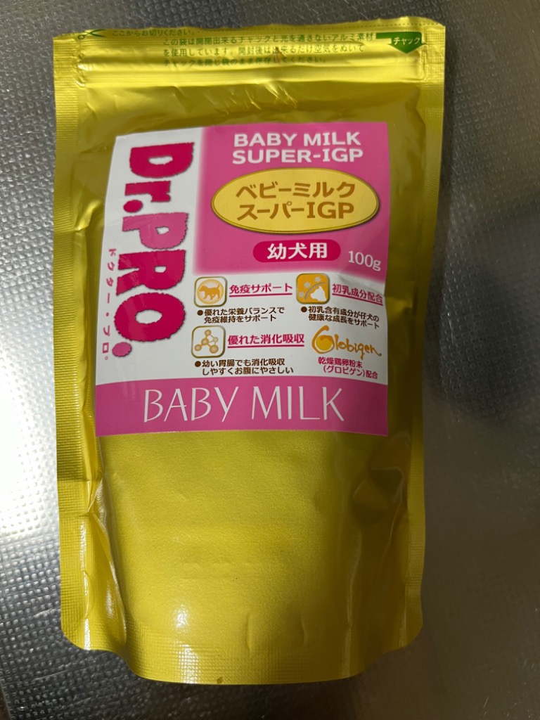 ニチドウ Dr.PRO. ベビー ミルクスーパー IGP 幼犬用 100g : Cattry