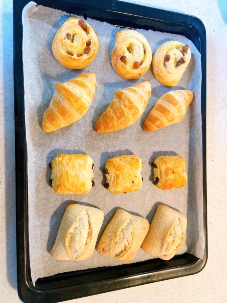 オープニング 大放出セール フランス産冷凍パン4種48個［クロワッサン、パンオショコラ 菓子