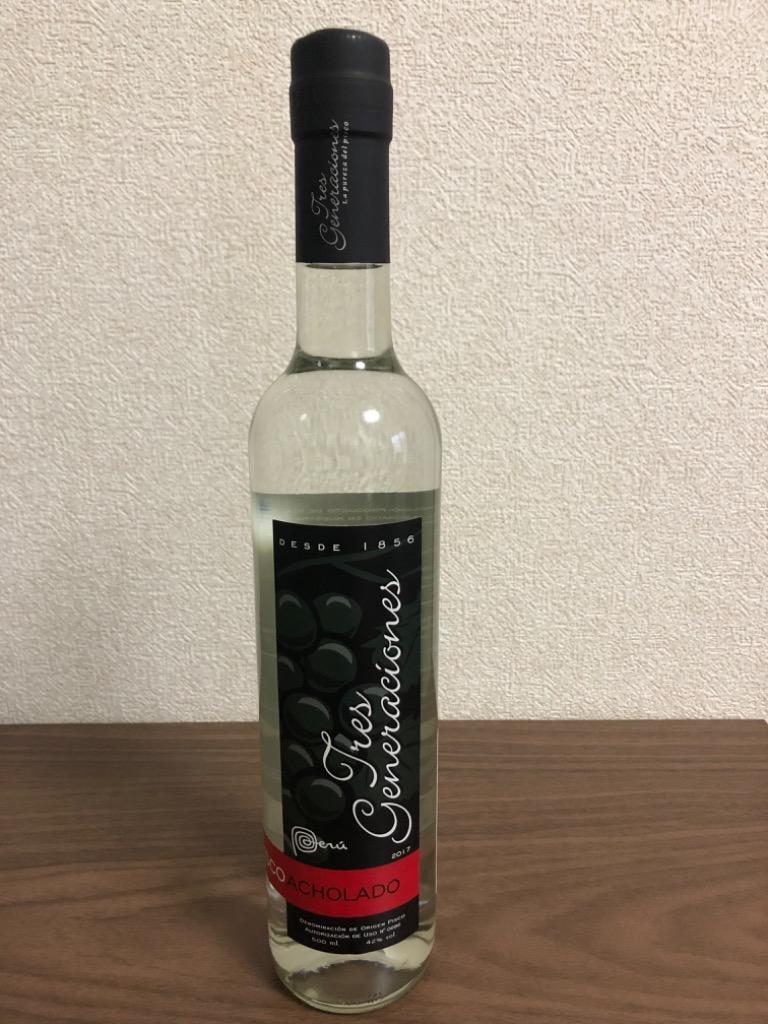 【ブランデー】ピスコアチョラド◼️トレスへネラシオネス▲500ml●42度★2本 ブランデー】ピスコアチョラド◼️トレスへネラシオネス△500ml