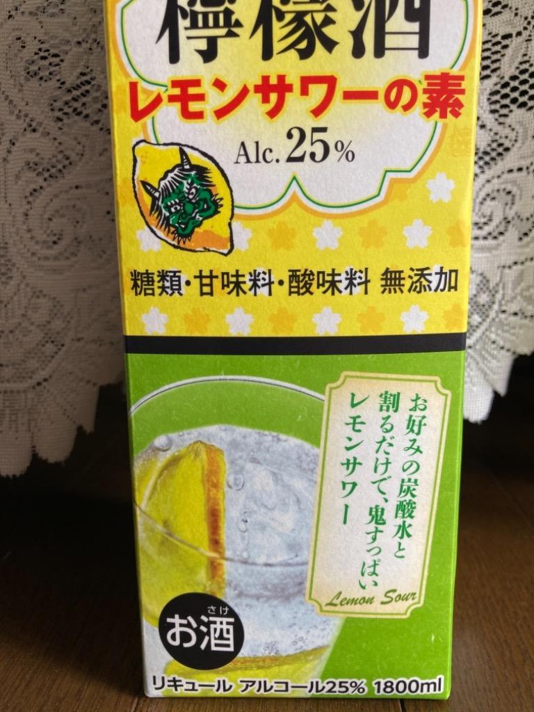 清州桜醸造 清洲城 信長 檸檬酒 鬼すっぱいレモンサワーの素 紙パック 25度 1800ml :162051140:お酒のちゃがたパーク - 通販 -  Yahoo!ショッピング