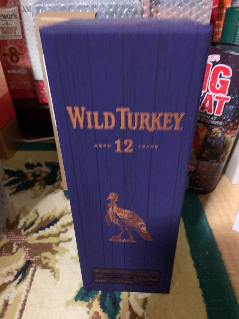 ワイルドターキー 12年 箱付き 正規品 50.5度 700ml : お酒の