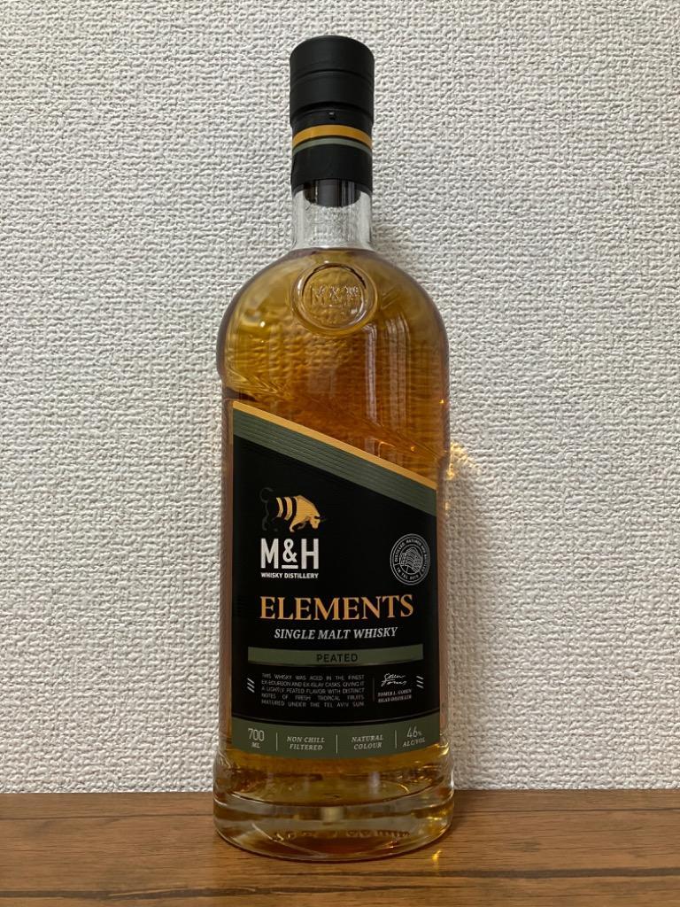 M&H エレメンツ シェリー カスク 46% 700ml ウイスキー - 飲料