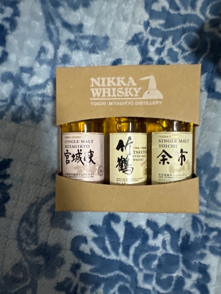 飲み比べ3本セット】 ニッカ 竹鶴 余市 宮城峡 ミニチュア 50ml