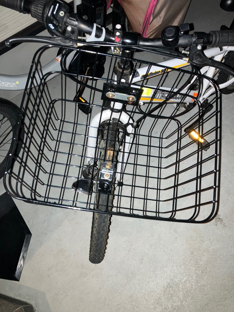 自転車前カゴ バスケット ワイヤーカゴLサイズ 大容量