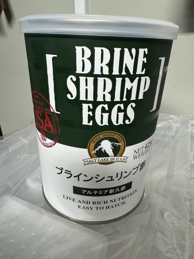 ニチドウ 日本動物薬品 ブラインシュリンプエッグス 425g 缶入り