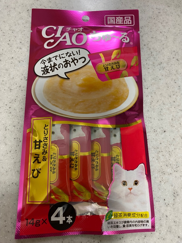INABA ちゅ〜る いなば CIAO チャオ ちゅ〜る とりささみ＆甘えび