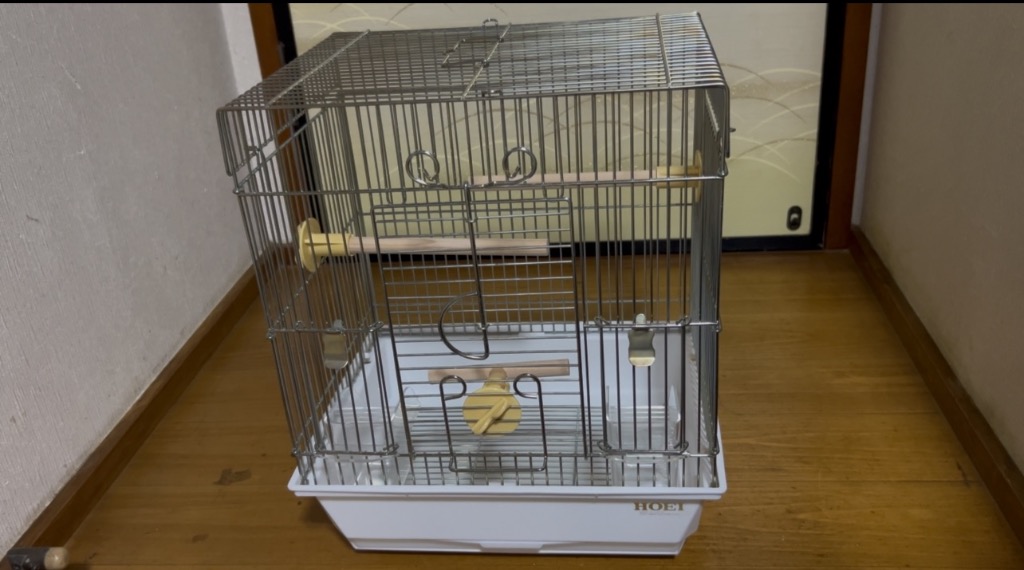 HOEI 鳥かご HOEI 101角手のりG ホワイト （32×26