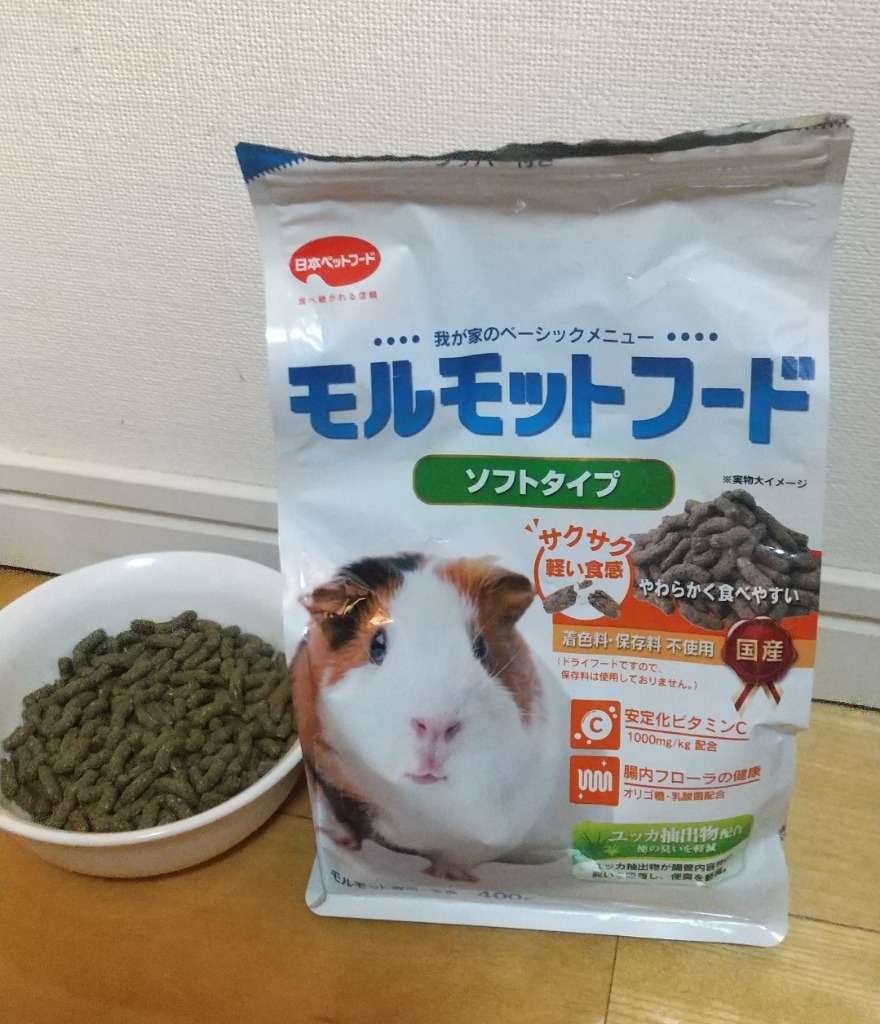 日本ペットフード　モルモットフード　ソフトタイプ　４００ｇ×２袋