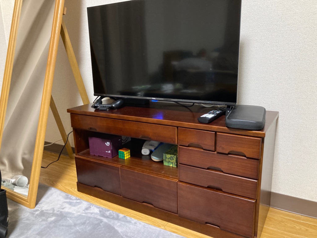 ぼん家具 テレビ台 収納多い 完成品 テレビボード 薄型 32型対応