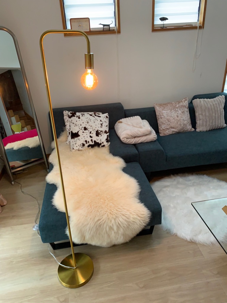 Chende フロアランプ おしゃれ 真鍮 LED スタンドライト 北欧