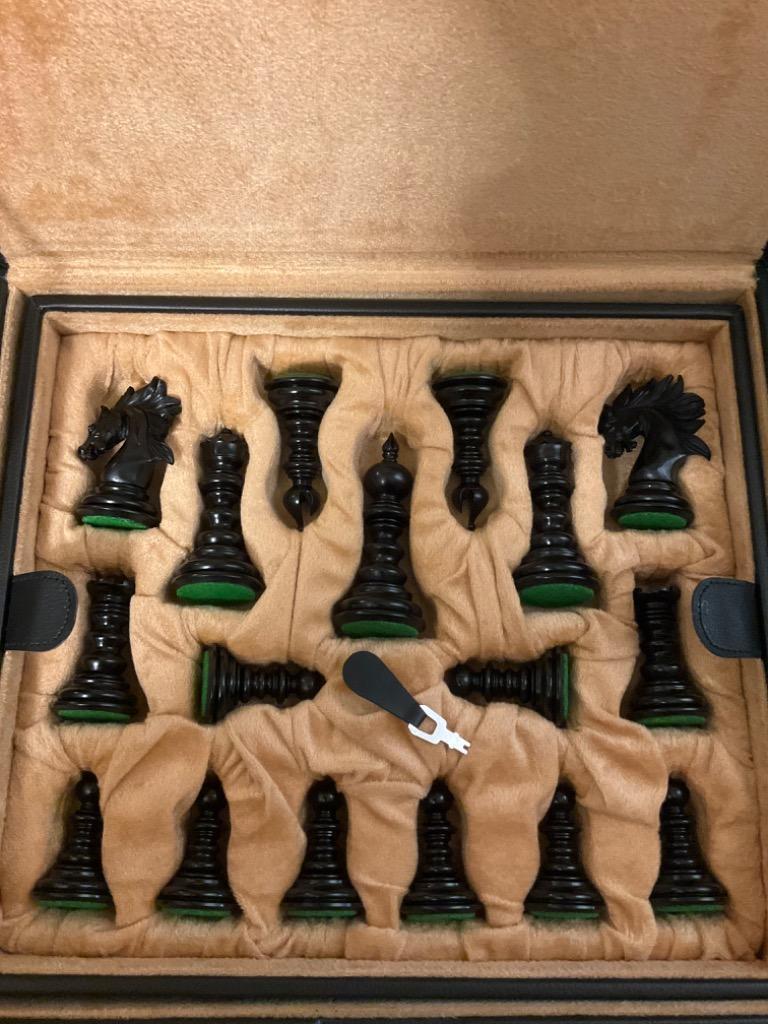 ChessJapan プレミアム・チェスボックス チェス駒用収納箱 最大11.8cm 
