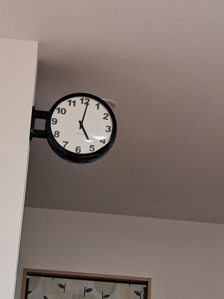両面電波時計 両面時計 Morden Double Clock A6(BK) 両面電波時計 両面時計 Morden Double Clock A6(BK) おしゃれな