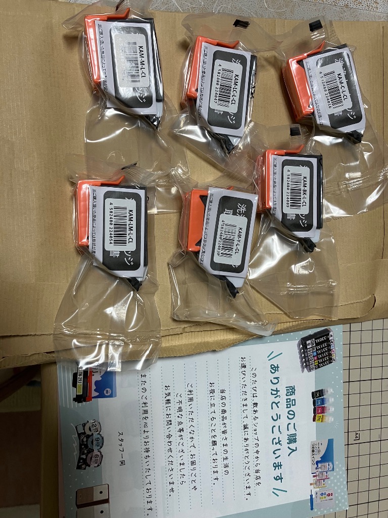 インクのチップス エプソン プリンターインク カメ KAM-6CL-L （カメ
