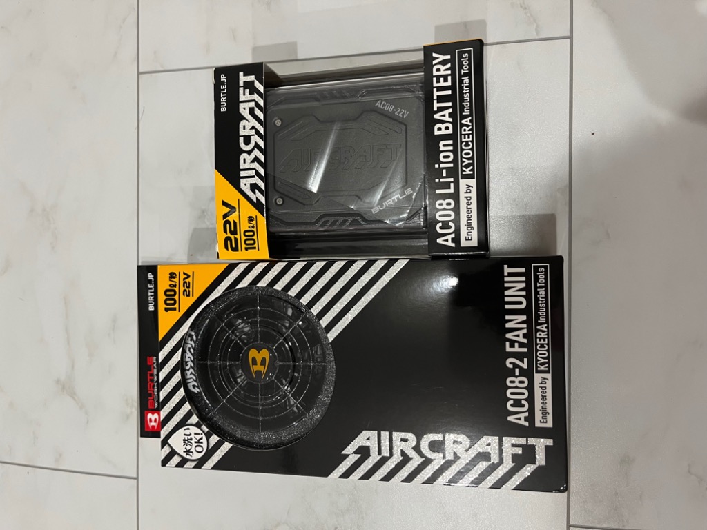 BURTLE（バートル） カラーファン+新型30Vバッテリーセット AC10+AC10