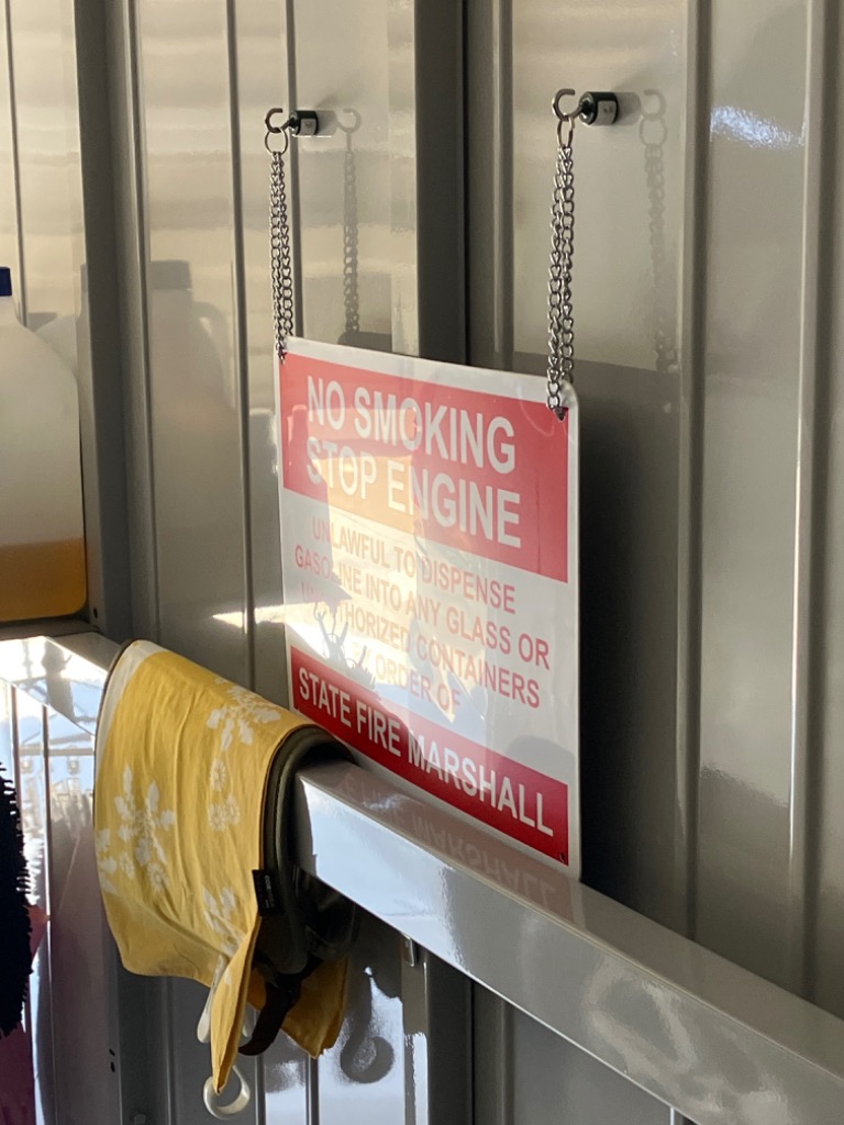 プラスチック看板 NO SMOKING STOP ENGINE 火気厳禁 CA-36