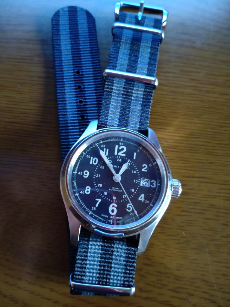 時計 ベルト 腕時計バンド ショートバージョン クロノワールド NATOタイプ NATO type ナイロン ストラップ