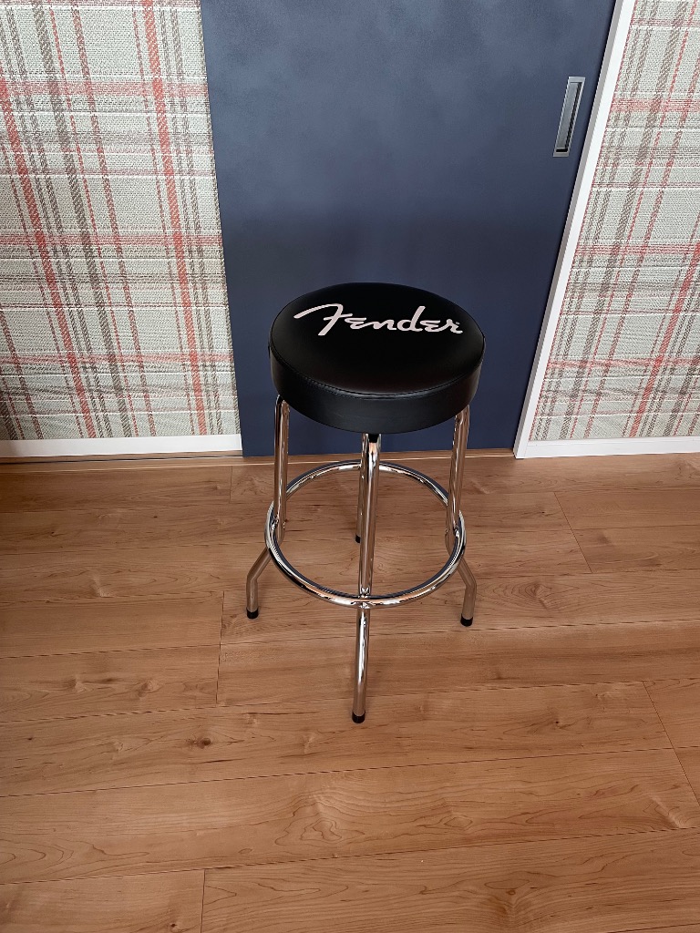 Fender フェンダー Blackout Barstool スツール Amazon | Fender/Embossed Black Logo Barstool Black/Black 24