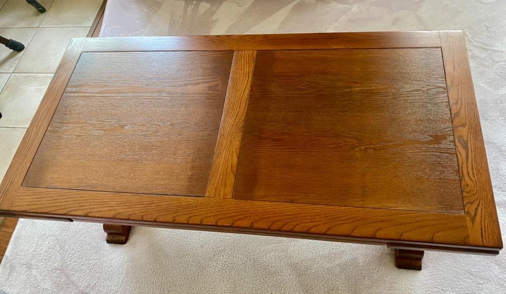 アンティーク家具 机 コーヒーテーブル オーク総無垢 デスク