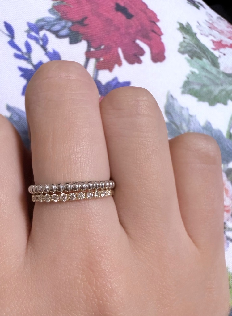 Classic CHESS 指輪 レディース ダイヤモンド エタニティリング K10