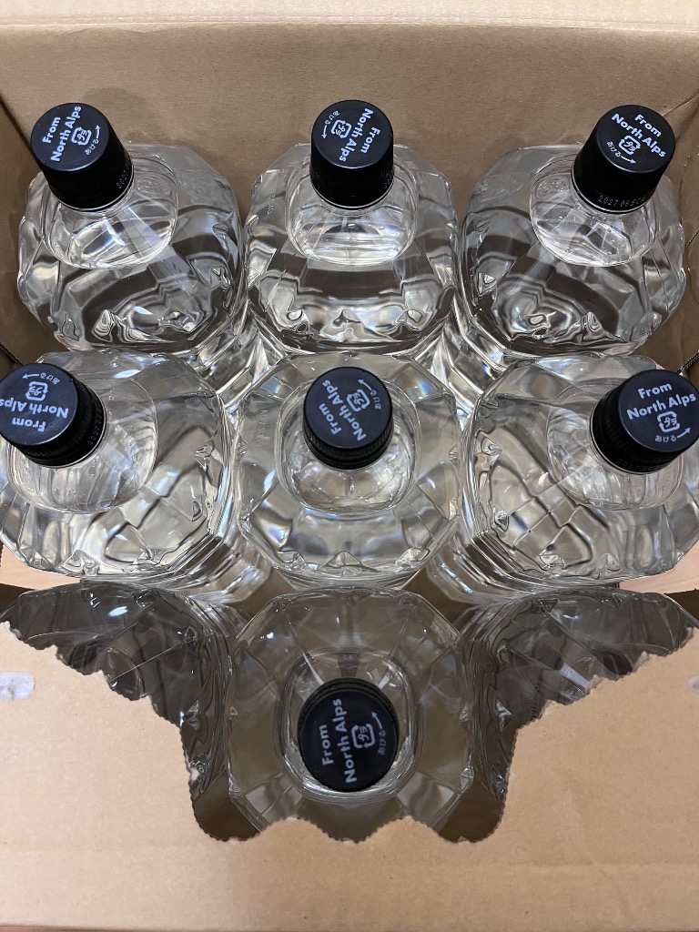 送料無料 1ケース ラベルレス 水 天然水 THE PURE 2000ml 9本 ザ