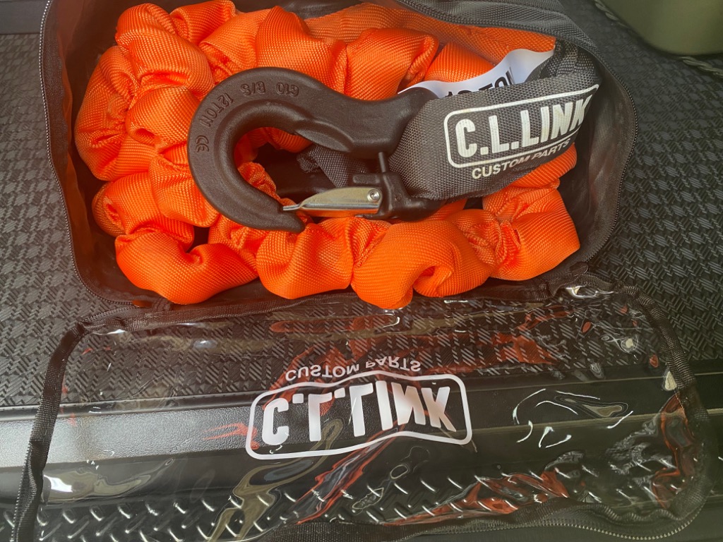 シーエルリンク　牽引ロープ 12t 未使用品　ジムニー ランクル 四駆 牽引ロープ 12t <br> 収納バッグ付き <br> ジムニー ランクル