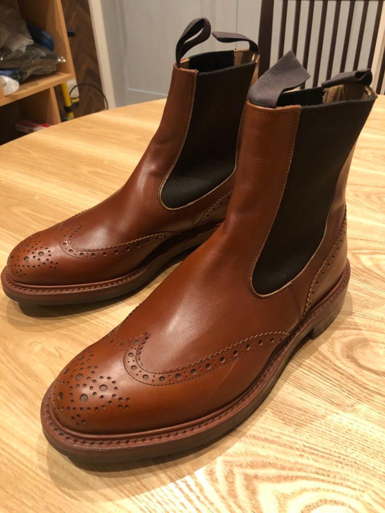 トリッカーズ ヘンリー サイドゴアブーツ メンズ マロン M2754 TRICKER'S ELASTIC SIDED BROGUE BOOTS  HENRY