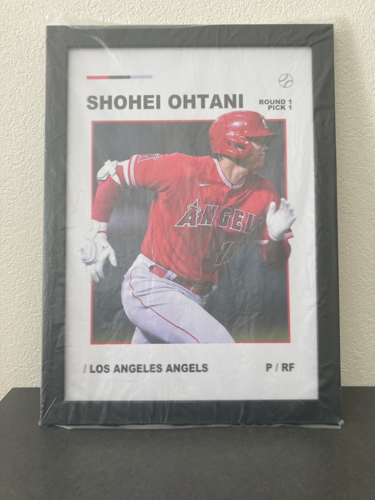 大谷翔平のリリースポイントポスター No.7-大谷翔平 A4額装付き ポスター ドジャース デコピン ホームラン