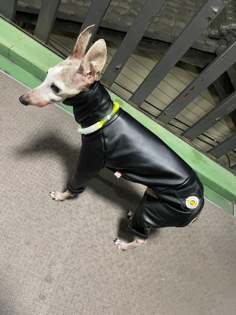 イタグレ 服 ロンパース レザーミンク 起毛 小型犬 中型犬 秋 冬