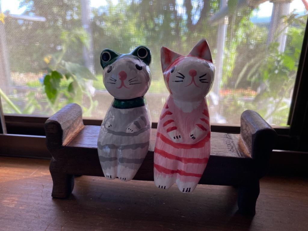 ミニチュア バリ家具(両ひじ掛けベンチ) アジアン家具 アジアン バリ風