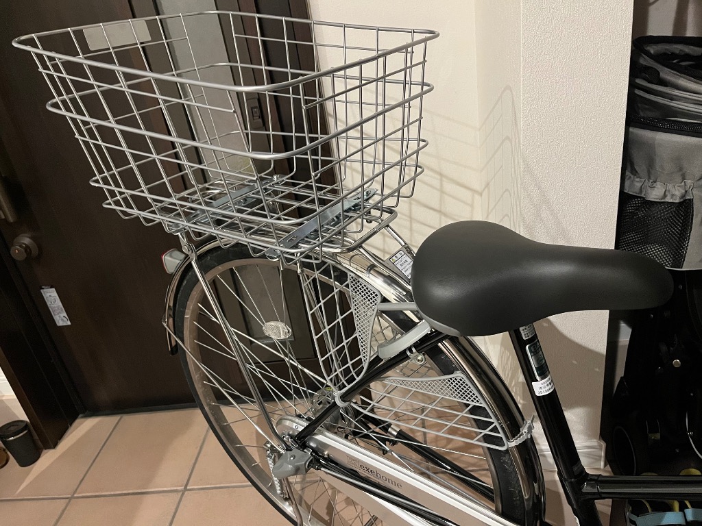 自転車用 後ろカゴ かご ワイヤーかご 折りたたみ自転車