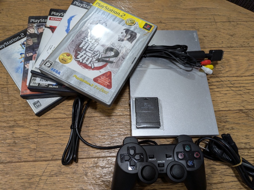 SONY PlayStation2 SCPH-90000 CW ➕ソフト SONY PS2 ソフト5本セット 本体 SCPH-90000 すぐ遊べる ソフト
