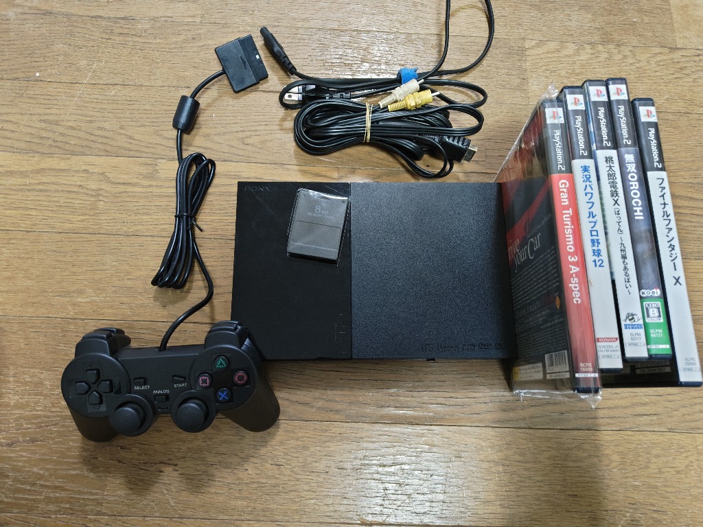 SONY PS2 ソフト5本セット 本体 SCPH-90000 すぐ遊べる ソフト